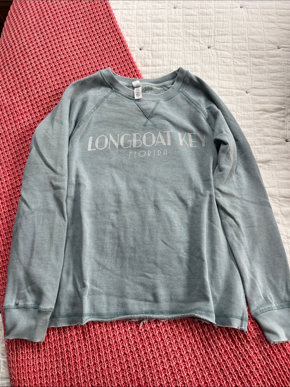 Longboat Key Florida Crewneck Sweatshirt - Seafoam Green